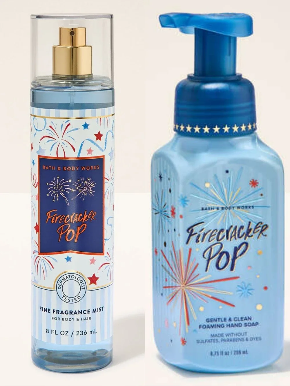 Bath & Body Works Firecracker Pop Hand Soap & Fragrance Mist Set NEW RARE